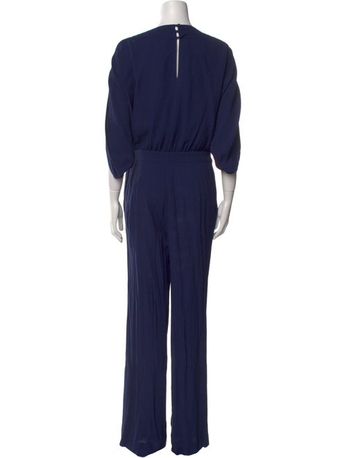 Diane von Furstenberg Silk Bateau Neckline Jumpsuit