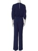 Diane von Furstenberg Silk Bateau Neckline Jumpsuit