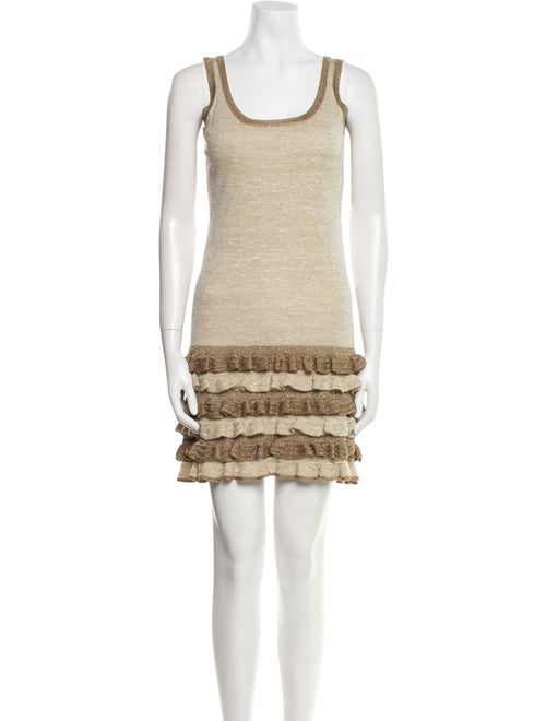 Diane von Furstenberg Scoop Neck Mini Dress