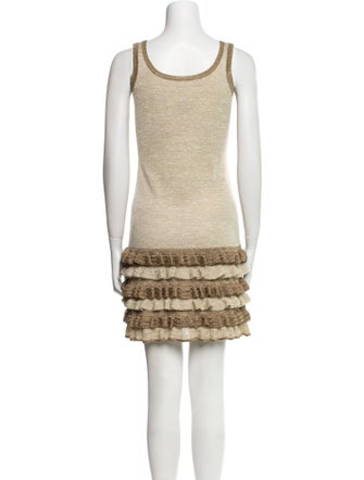 Diane von Furstenberg Scoop Neck Mini Dress