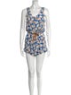 Diane von Furstenberg Silk Floral Print Romper