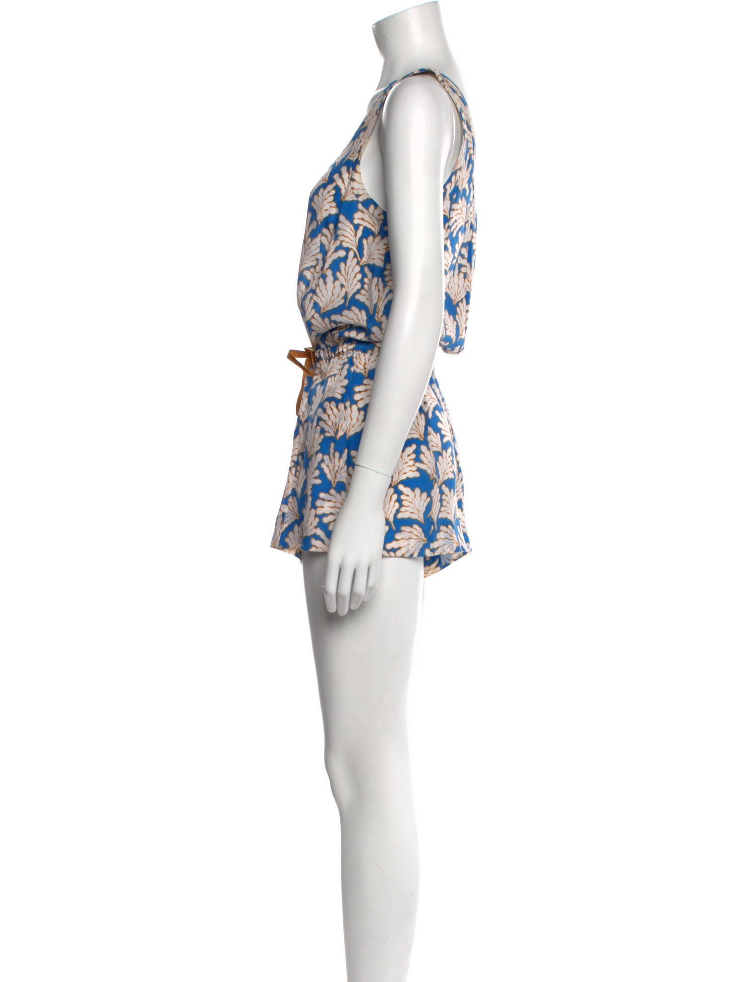 Diane von Furstenberg Silk Floral Print Romper