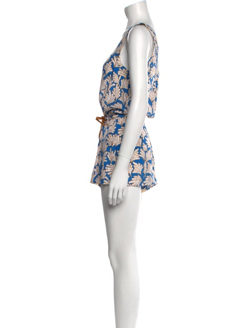 Diane von Furstenberg Silk Floral Print Romper