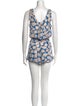 Diane von Furstenberg Silk Floral Print Romper