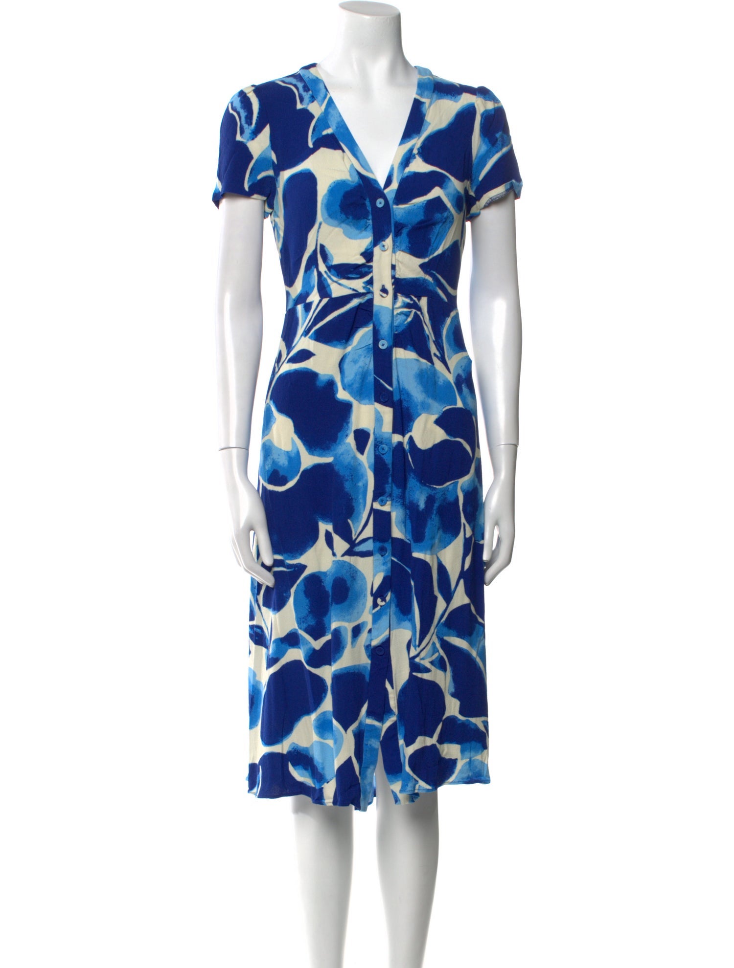 Diane von Furstenberg Printed Midi Length Dress