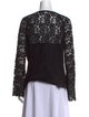 Diane von Furstenberg Lace Pattern Scoop Neck Blouse