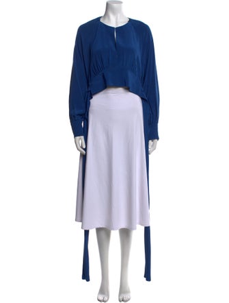 Diane von Furstenberg Silk Crew Neck Tunic