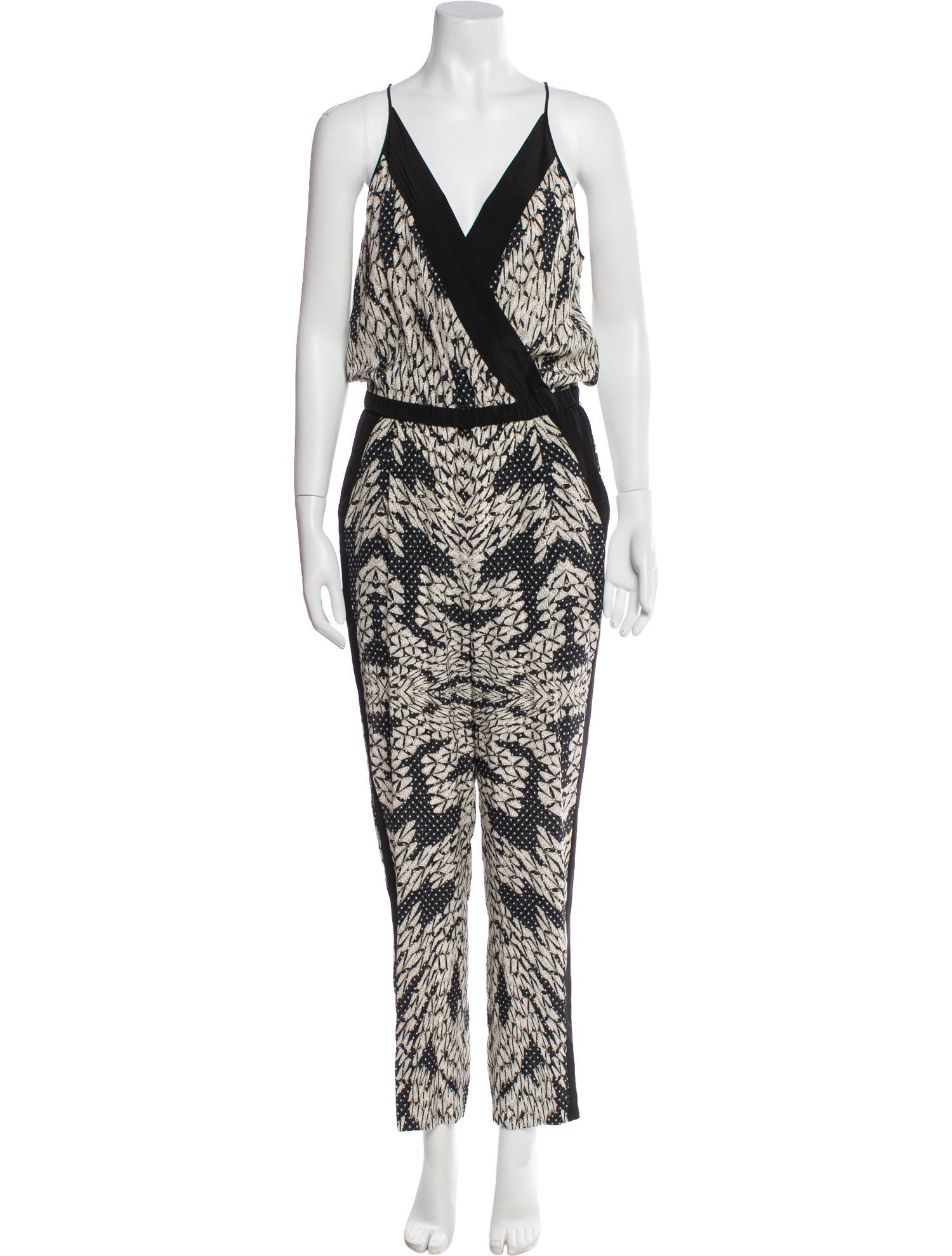 Diane von Furstenberg Silk Printed Jumpsuit