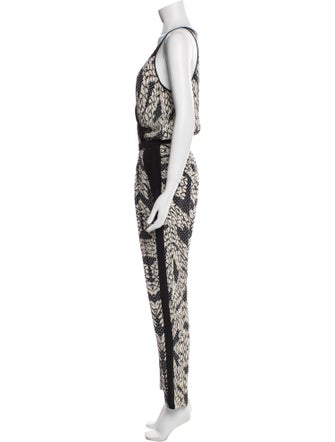 Diane von Furstenberg Silk Printed Jumpsuit