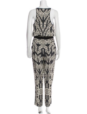 Diane von Furstenberg Silk Printed Jumpsuit