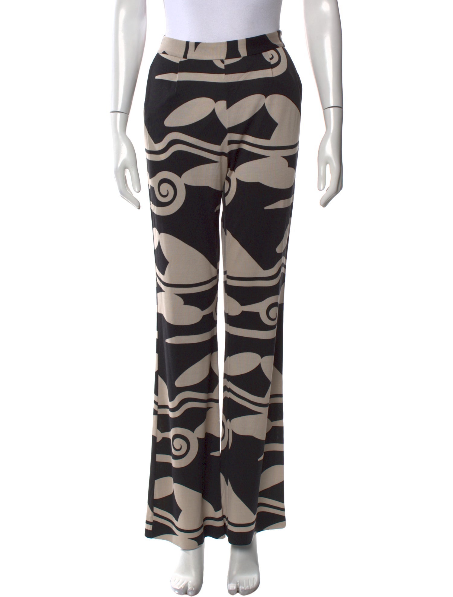 Diane von Furstenberg Silk Straight Leg Pants