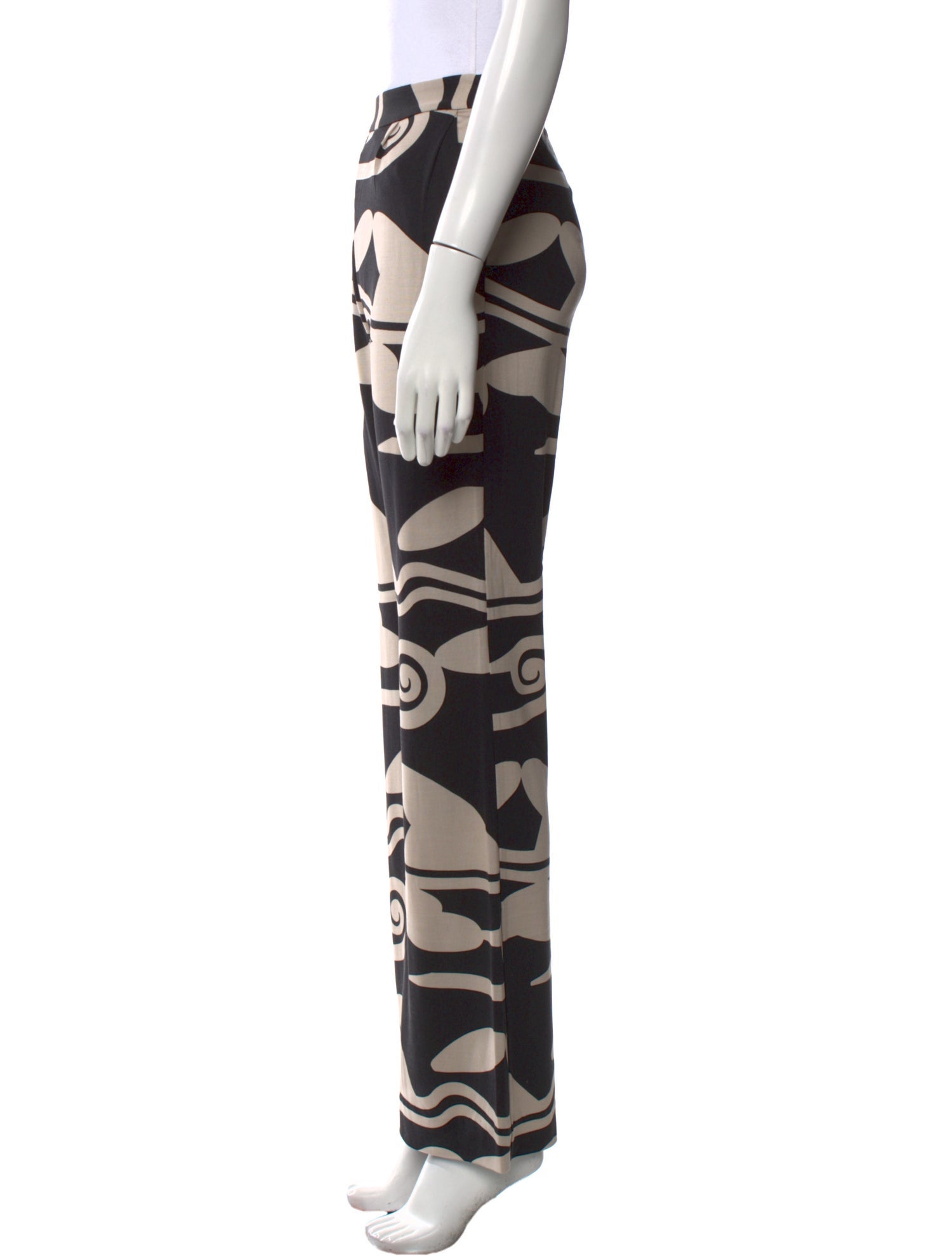 Diane von Furstenberg Silk Straight Leg Pants