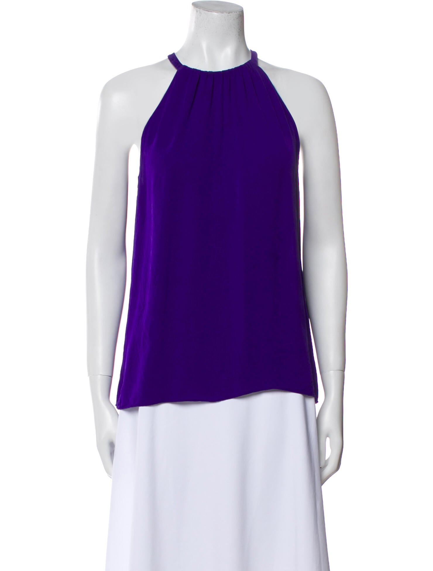 Diane von Furstenberg Silk Crew Neck Blouse