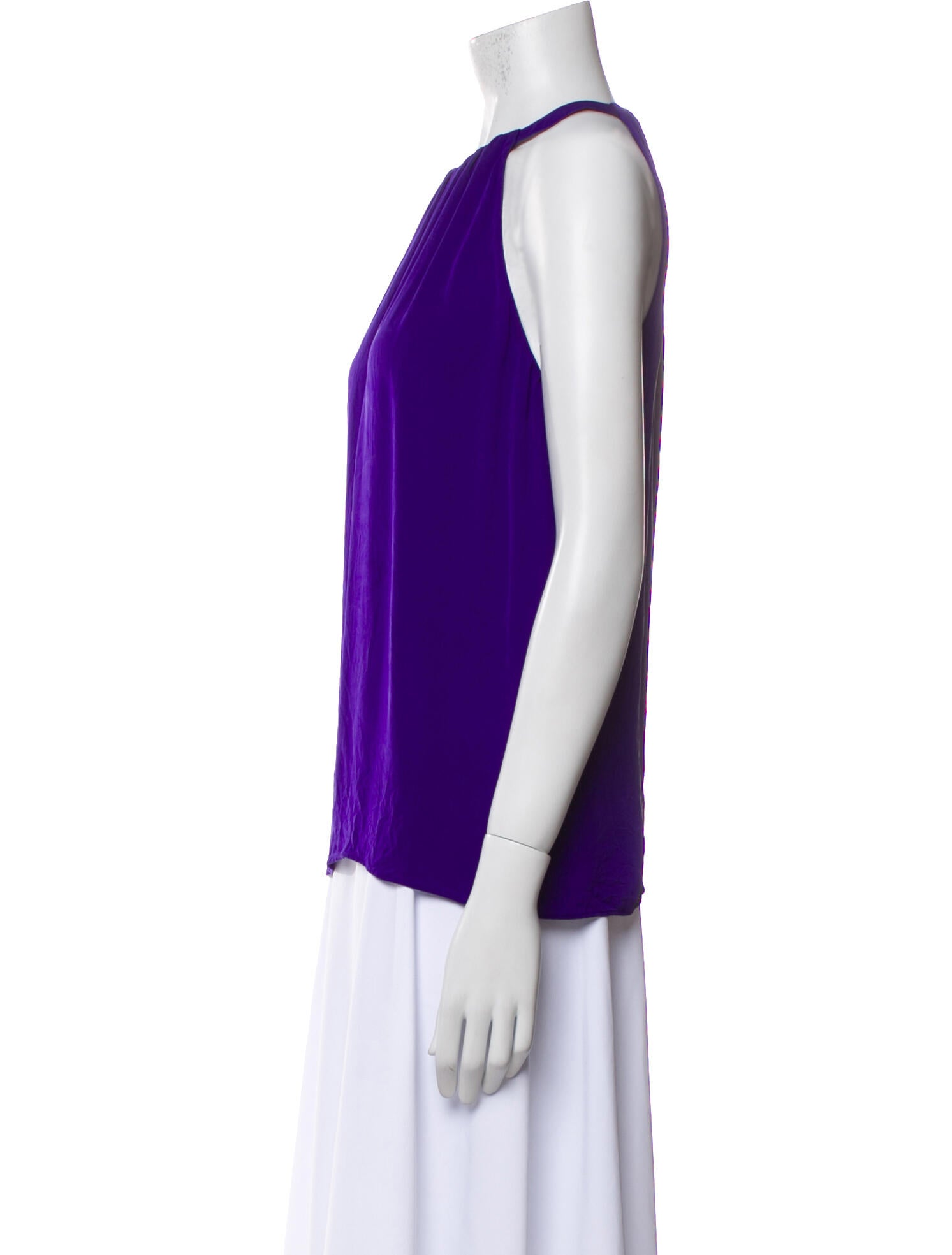 Diane von Furstenberg Silk Crew Neck Blouse