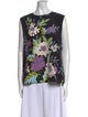 Diane von Furstenberg Silk Floral Print Top