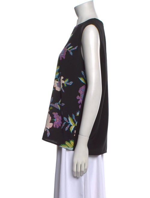 Diane von Furstenberg Silk Floral Print Top