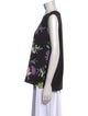 Diane von Furstenberg Silk Floral Print Top