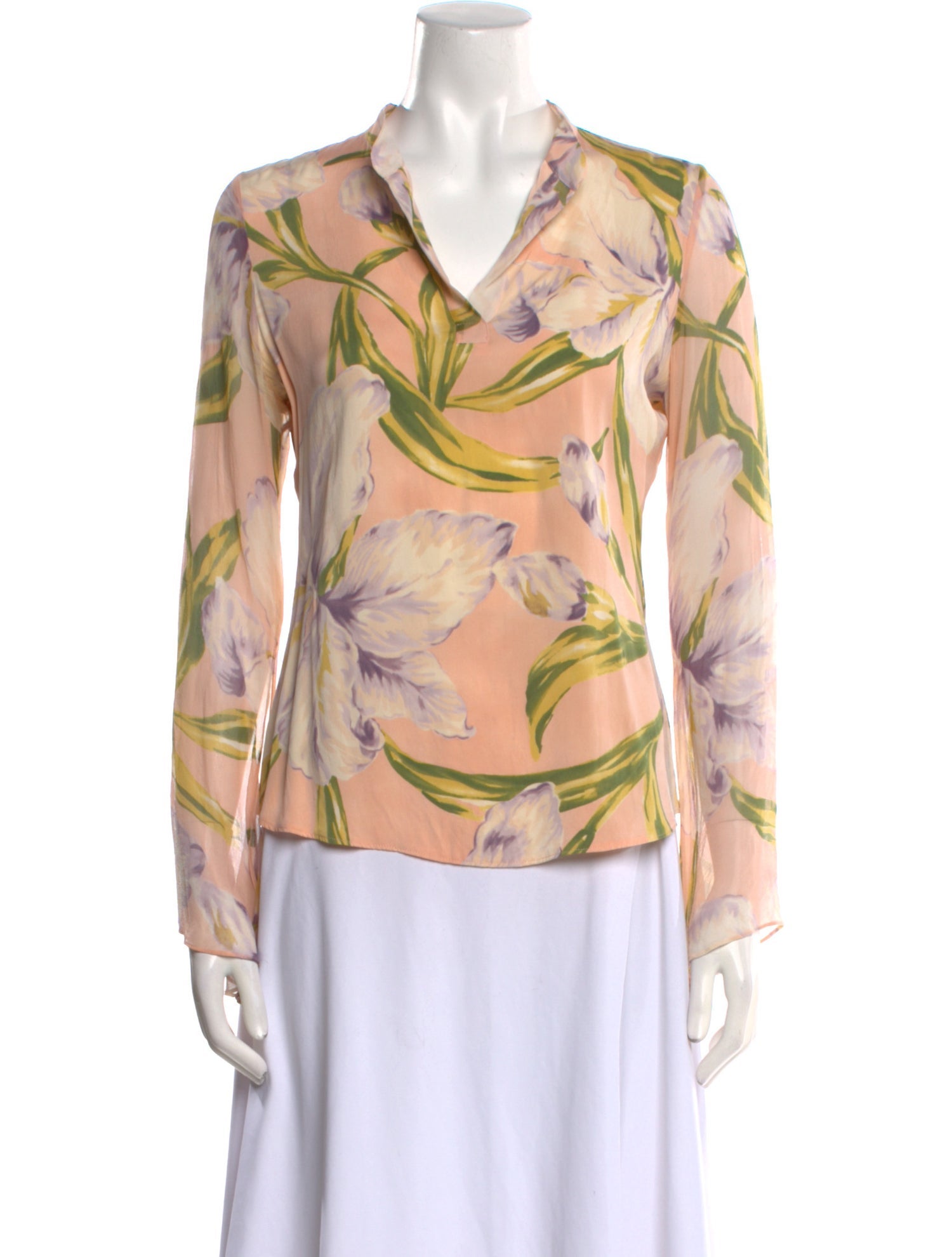 Diane von Furstenberg Silk Printed Blouse
