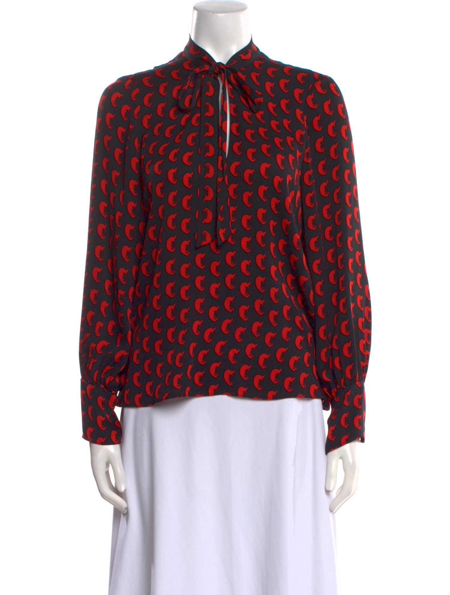 Diane von Furstenberg Silk Printed Blouse