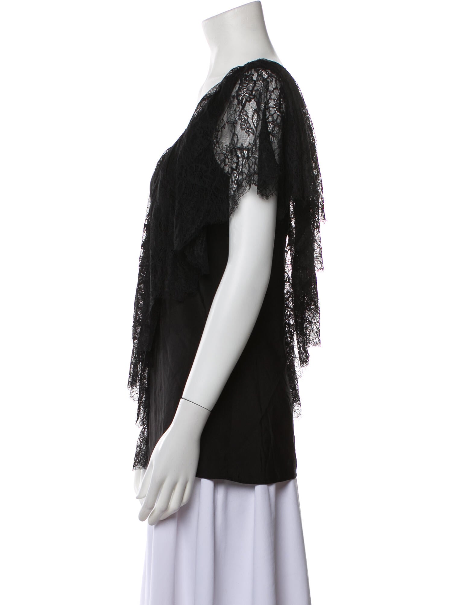 Diane von Furstenberg Lace V-Neck Top