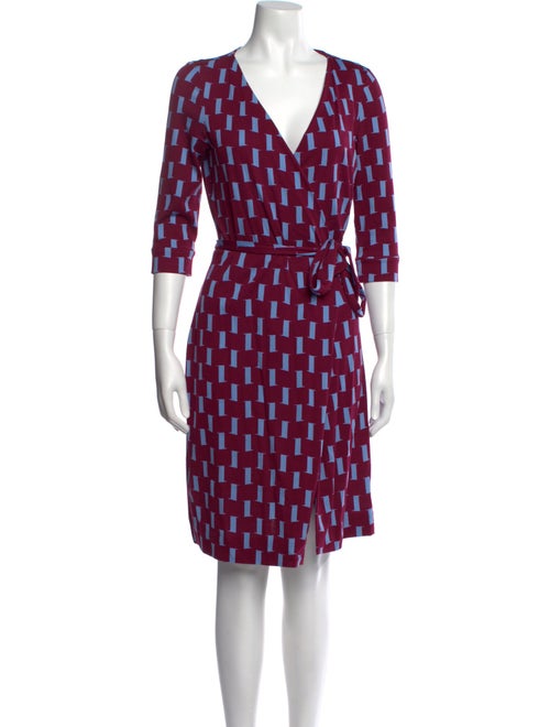 Diane von Furstenberg Printed Knee-Length Dress
