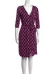 Diane von Furstenberg Printed Knee-Length Dress