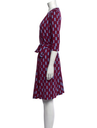 Diane von Furstenberg Printed Knee-Length Dress
