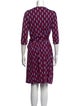 Diane von Furstenberg Printed Knee-Length Dress