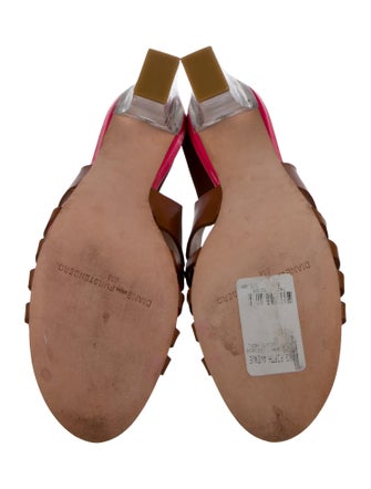 Diane von Furstenberg Leather Slingback Sandals