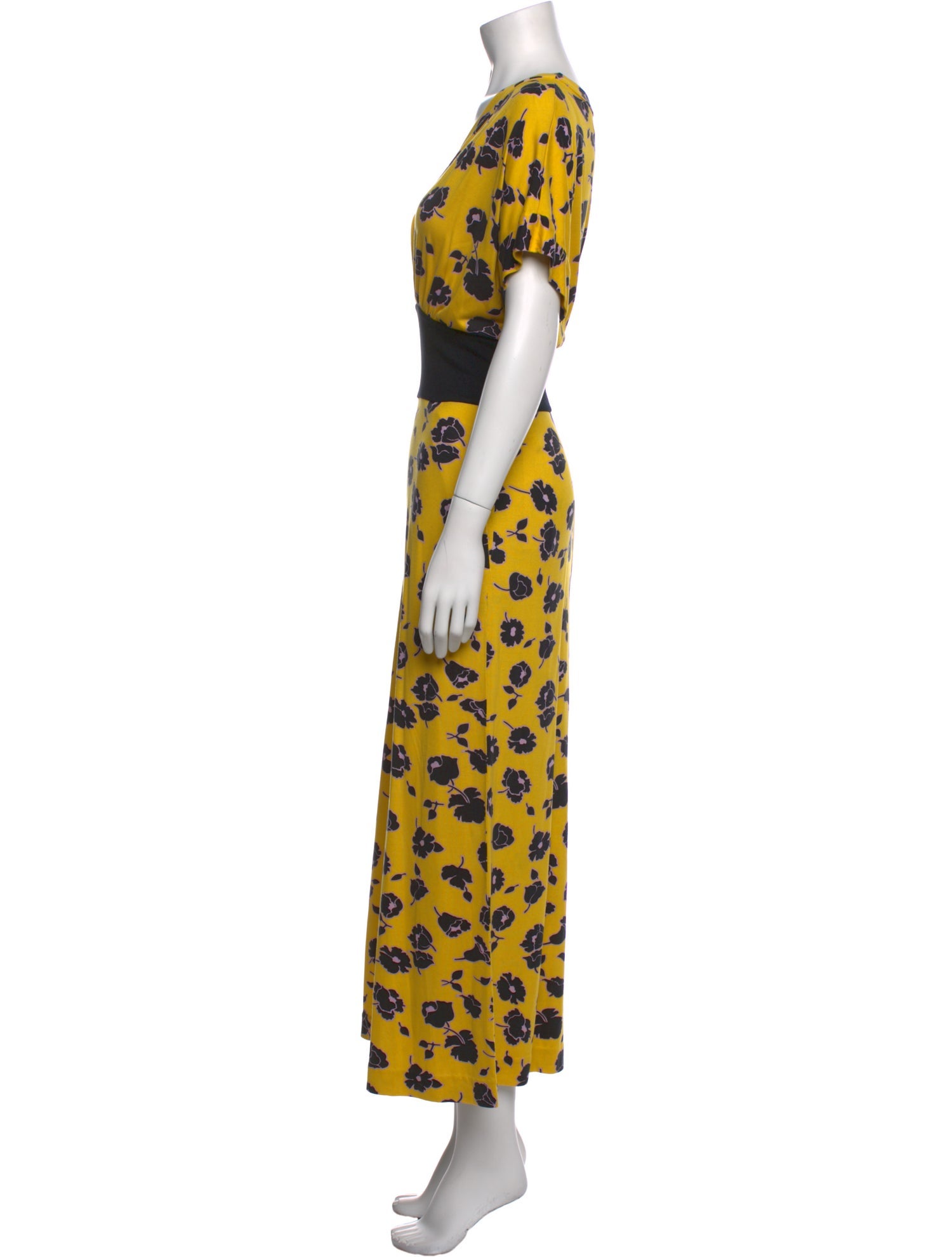 Diane von Furstenberg Silk Floral Print Jumpsuit
