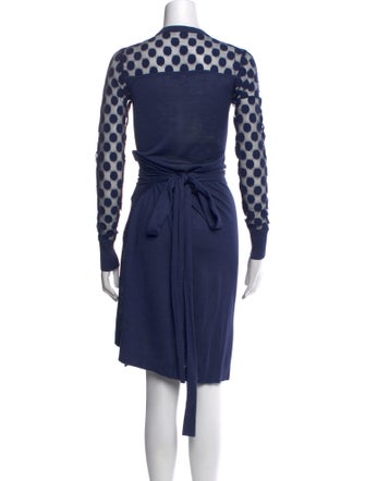 Diane von Furstenberg Silk Polka Dot Print Sweater