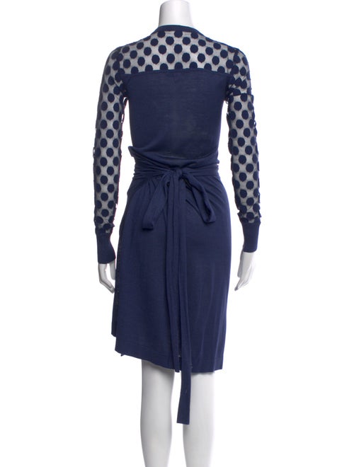 Diane von Furstenberg Silk Polka Dot Print Sweater