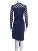 Diane von Furstenberg Silk Polka Dot Print Sweater