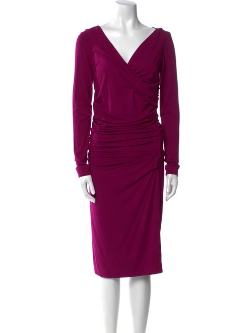 Diane von Furstenberg Cowl Neck Knee-Length Dress