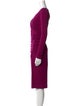 Diane von Furstenberg Cowl Neck Knee-Length Dress