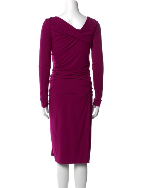 Diane von Furstenberg Cowl Neck Knee-Length Dress