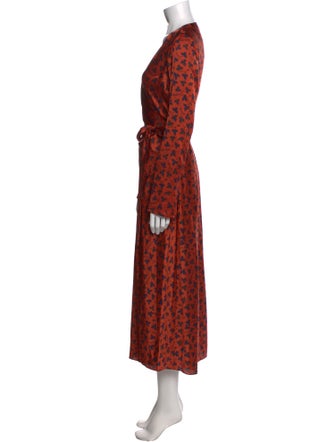 Diane von Furstenberg Floral Print Long Dress
