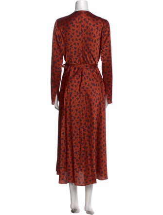 Diane von Furstenberg Floral Print Long Dress