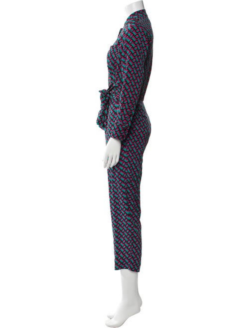 Diane von Furstenberg Silk Printed Jumpsuit