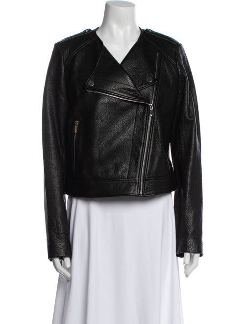 Diane von Furstenberg Leather Biker Jacket
