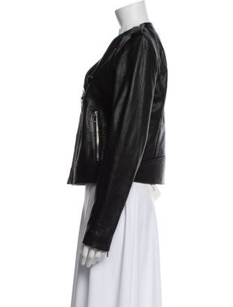 Diane von Furstenberg Leather Biker Jacket