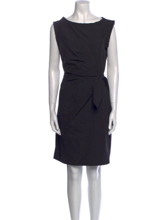 Diane von Furstenberg Bateau Neckline Mini Dress