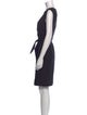 Diane von Furstenberg Bateau Neckline Mini Dress