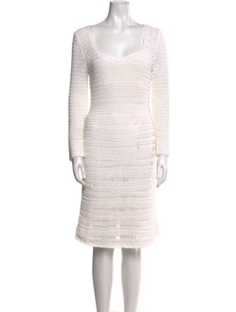 Diane von Furstenberg Scoop Neck Knee-Length Dress