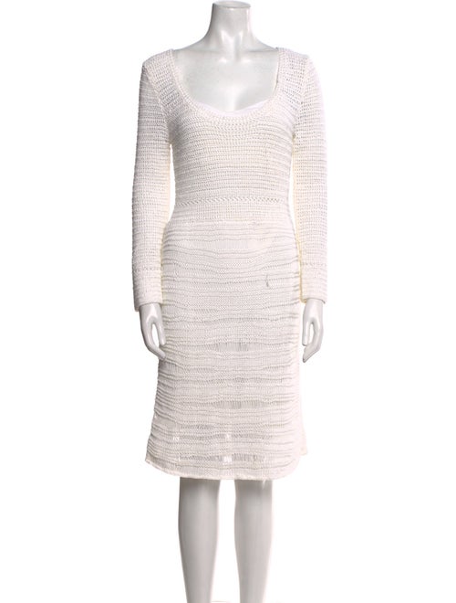 Diane von Furstenberg Scoop Neck Knee-Length Dress