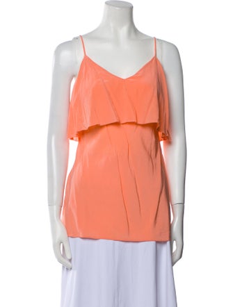 Diane von Furstenberg Silk V-Neck Blouse