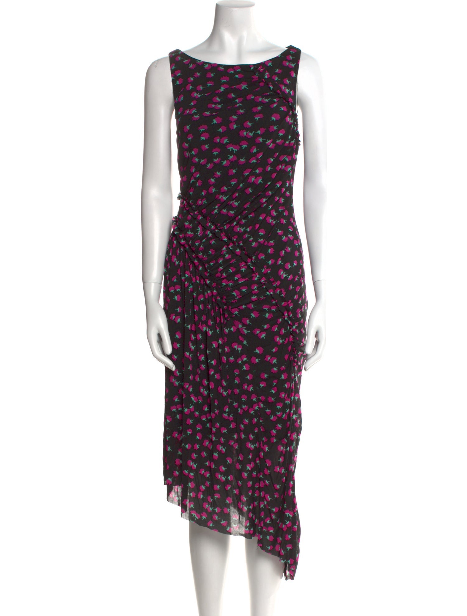 Diane von Furstenberg Printed Midi Length Dress