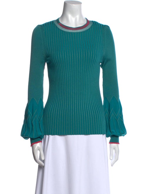 Diane von Furstenberg Crew Neck Long Sleeve Top
