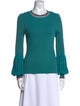 Diane von Furstenberg Crew Neck Long Sleeve Top