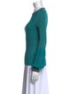 Diane von Furstenberg Crew Neck Long Sleeve Top